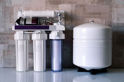 Water Softener System Close-up